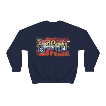 Graffiti on a wall Crewneck Sweatshirt