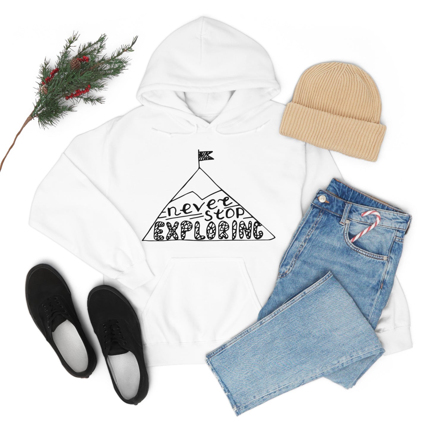 Never stop exploring Hoodie