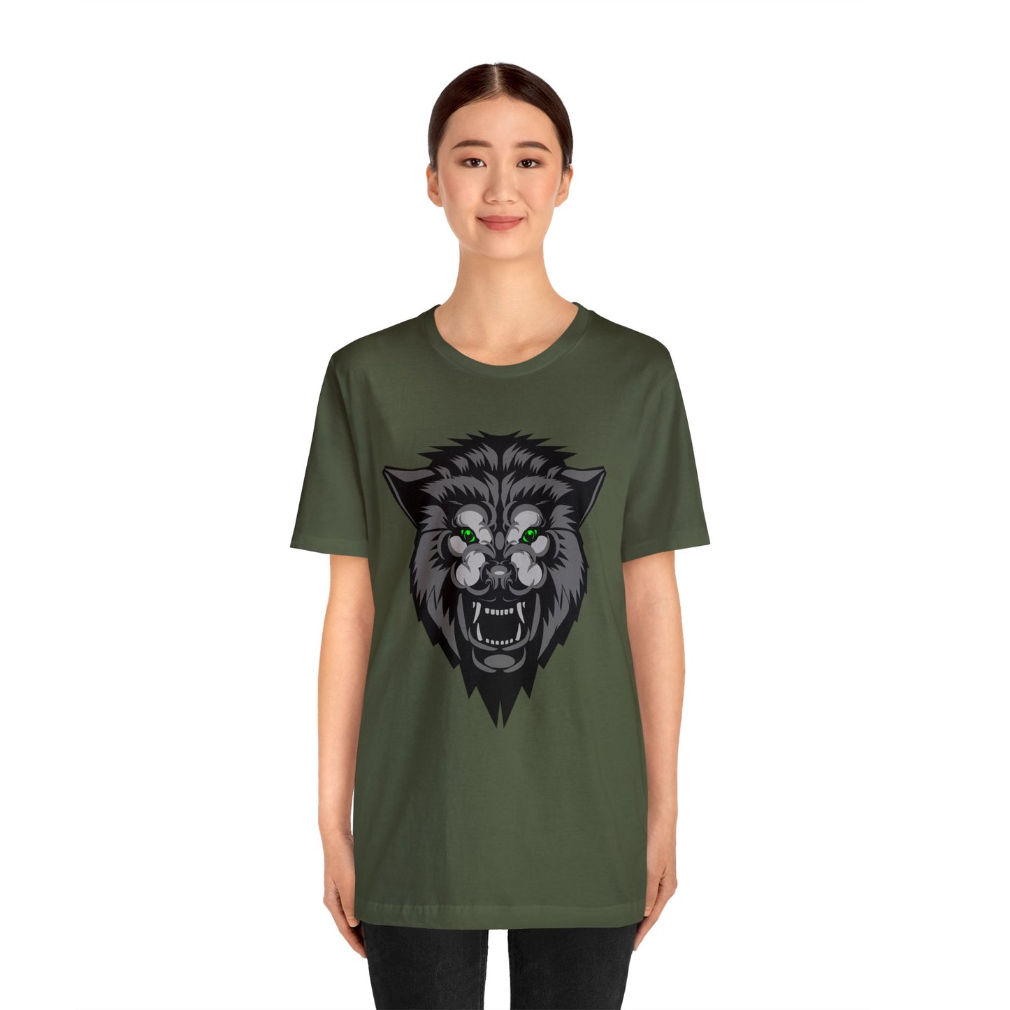 Green eyes wolf T-Shirt