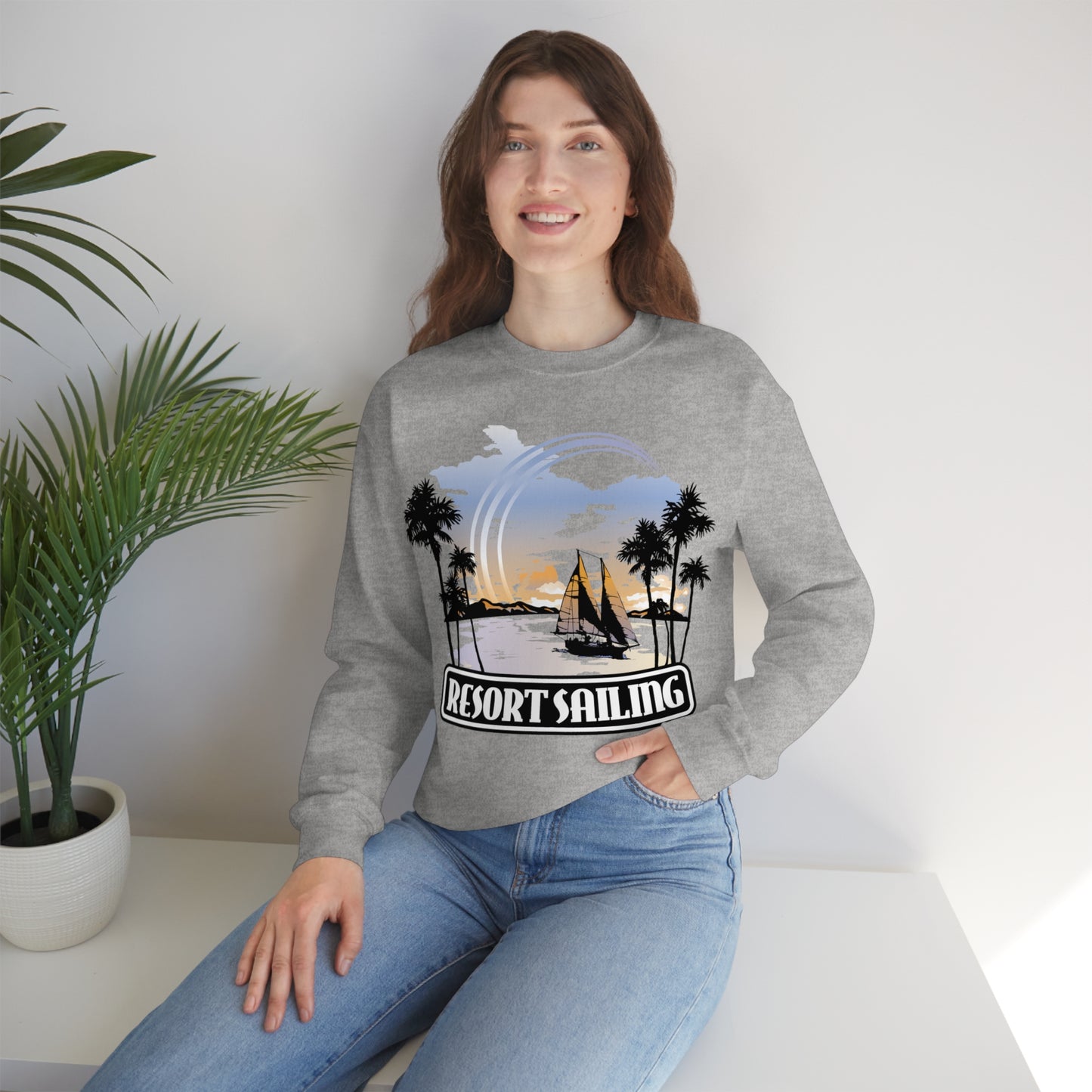 Resort Sailing Crewneck Sweatshirt