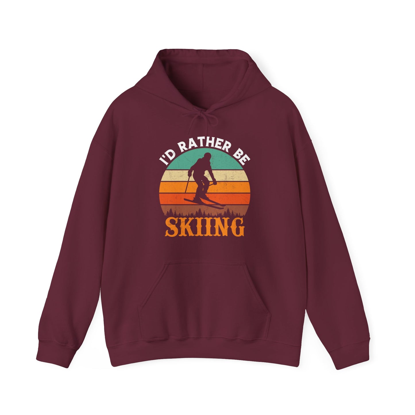 Rather be skiing vintage Hoodie