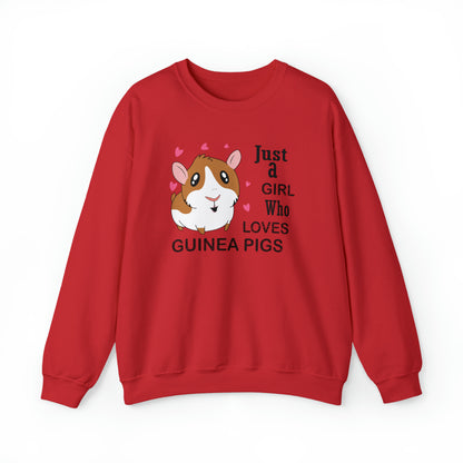 A girl who loves guinea pigs Crewneck Sweatshirt