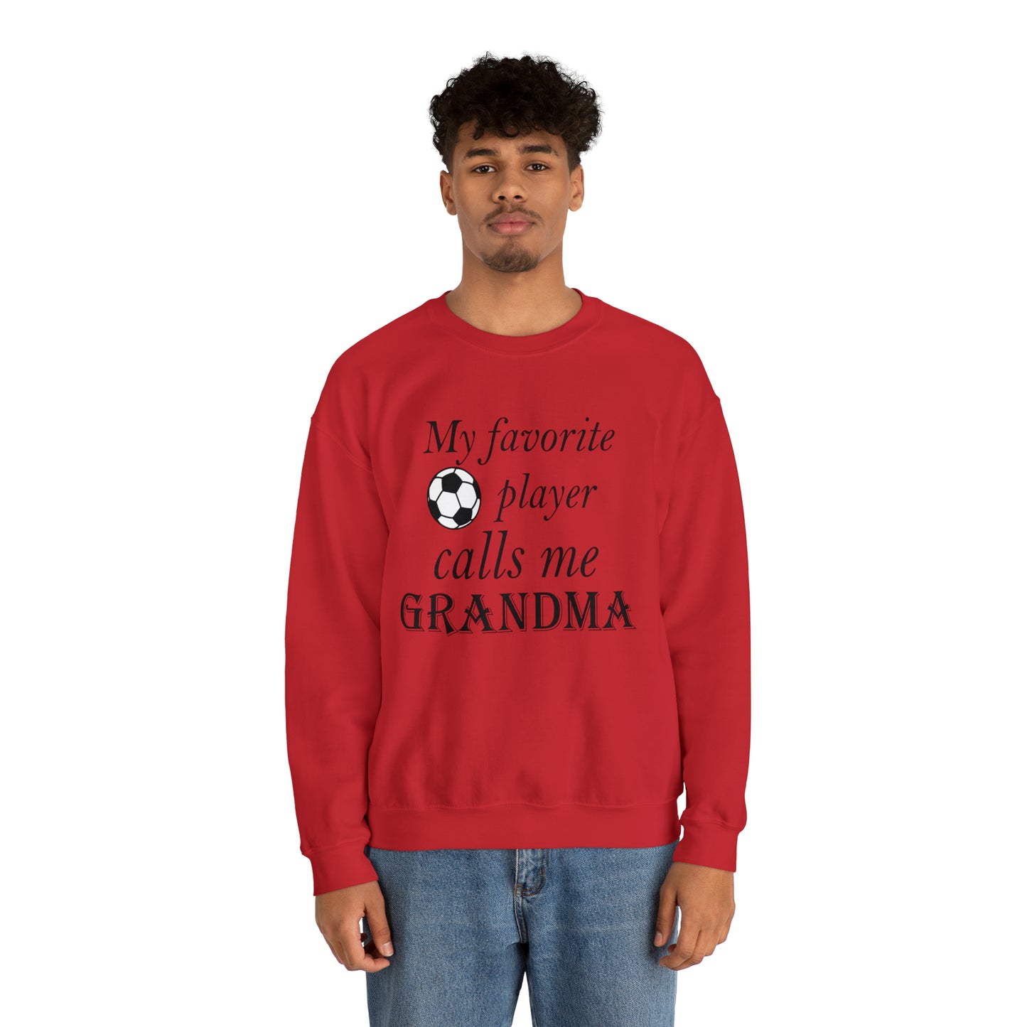 Grandma Favorite Soccer Player Crewneck Sweatshirt