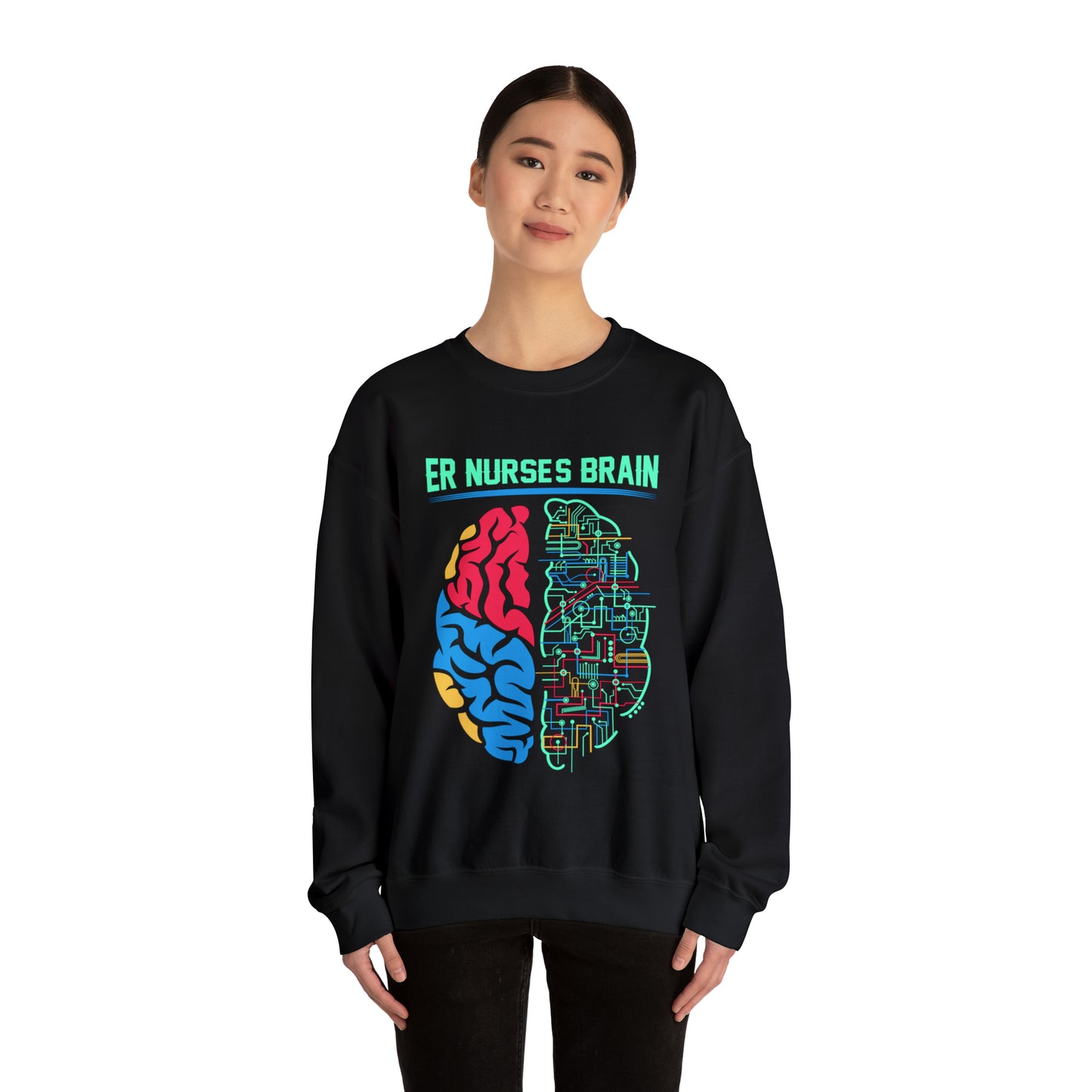 Nurses brain Crewneck Sweatshirt