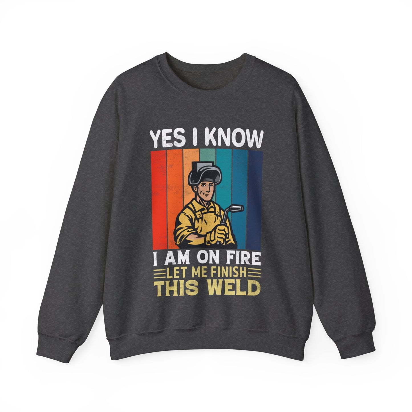 I know I'm on fire vintage  Crewneck Sweatshirt