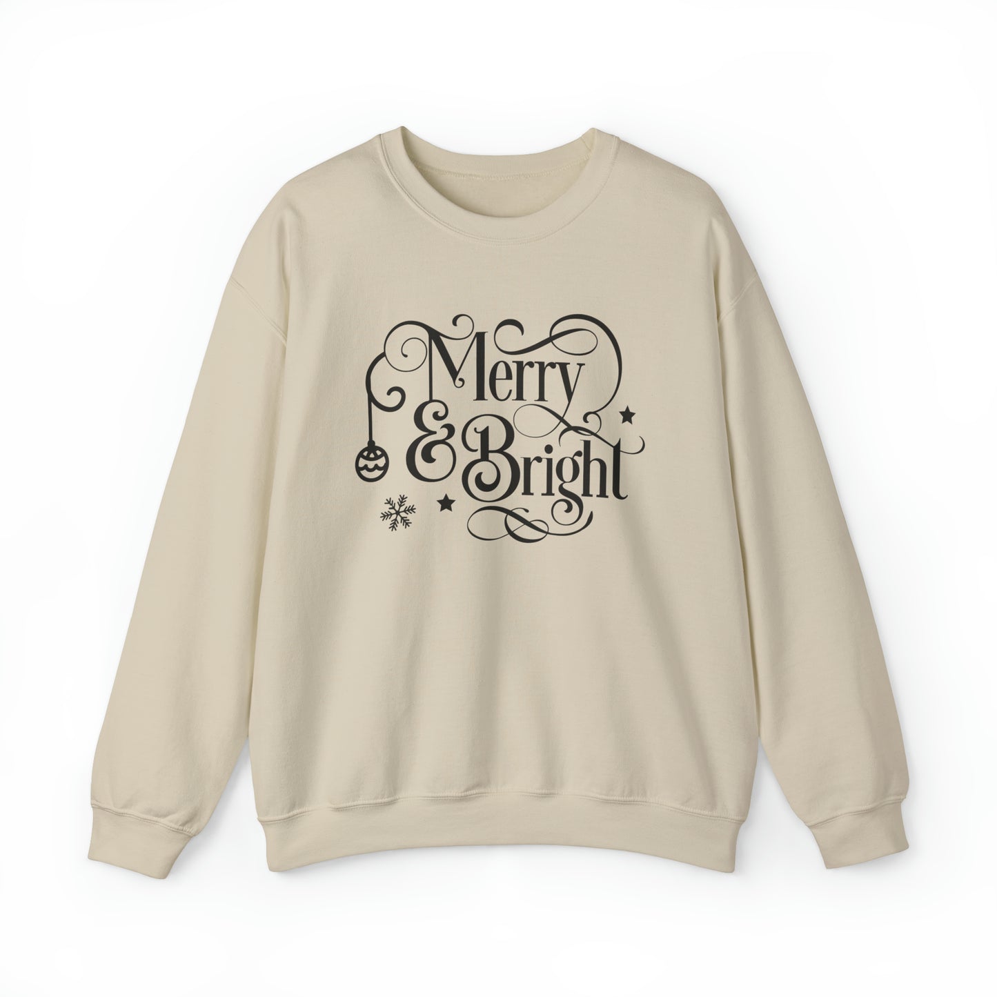 Merry and Bright Christmas Crewneck Sweatshirt