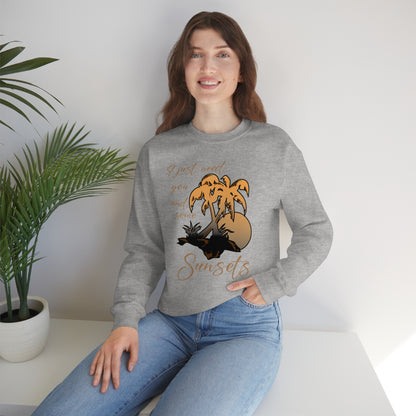 Just You and Some Sunsets Crewneck Sweatshirt