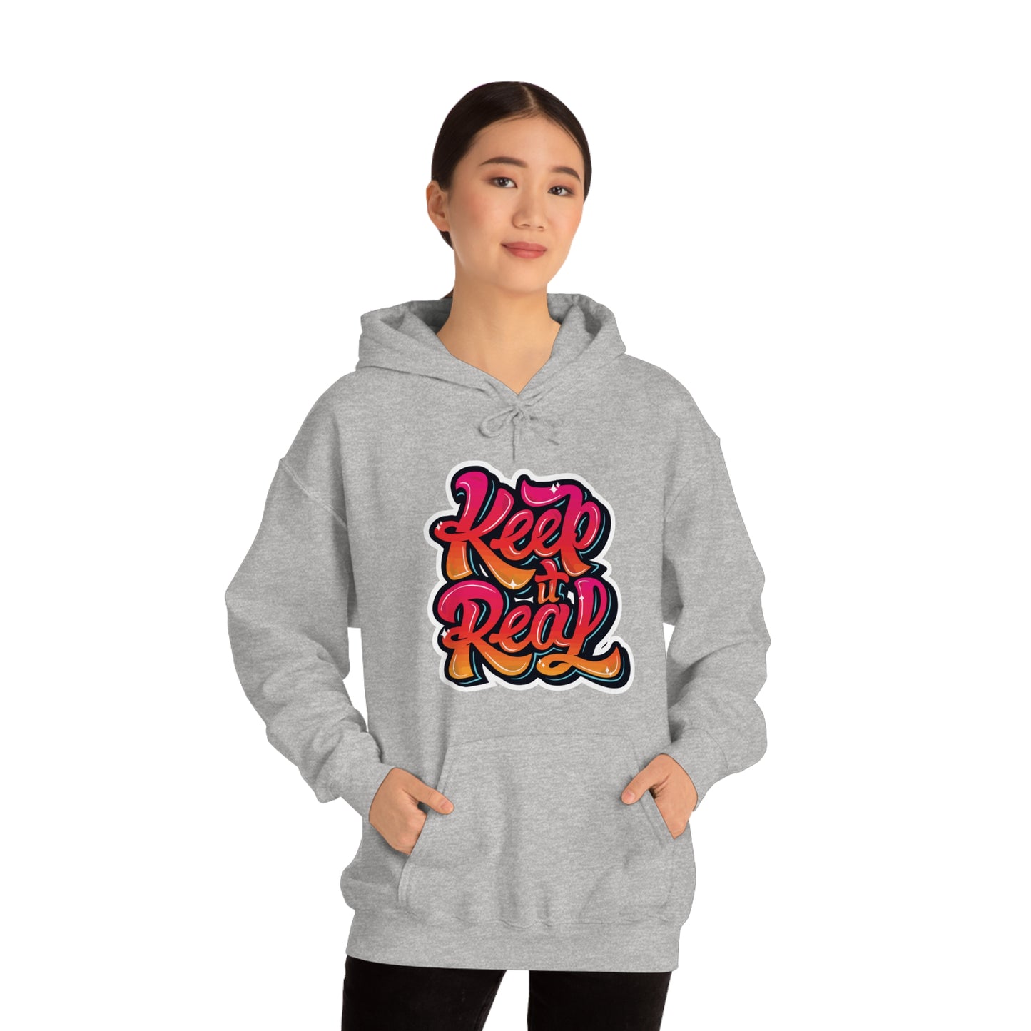 Keep it real colorful graffiti logo Hoodie