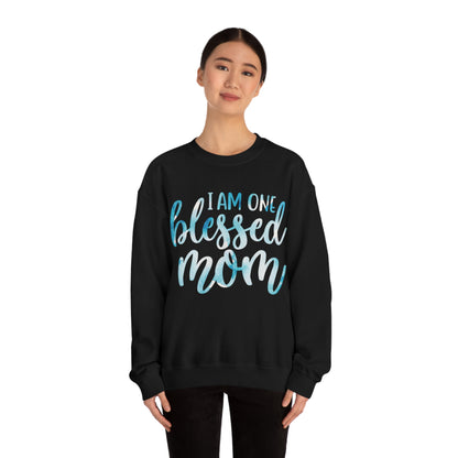 I am one blessed mom Crewneck Sweatshirt