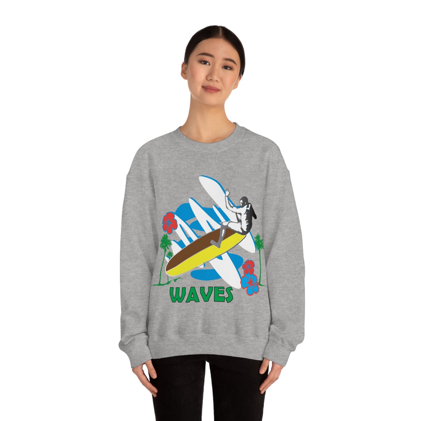 Wave Catching Crewneck Sweatshirt