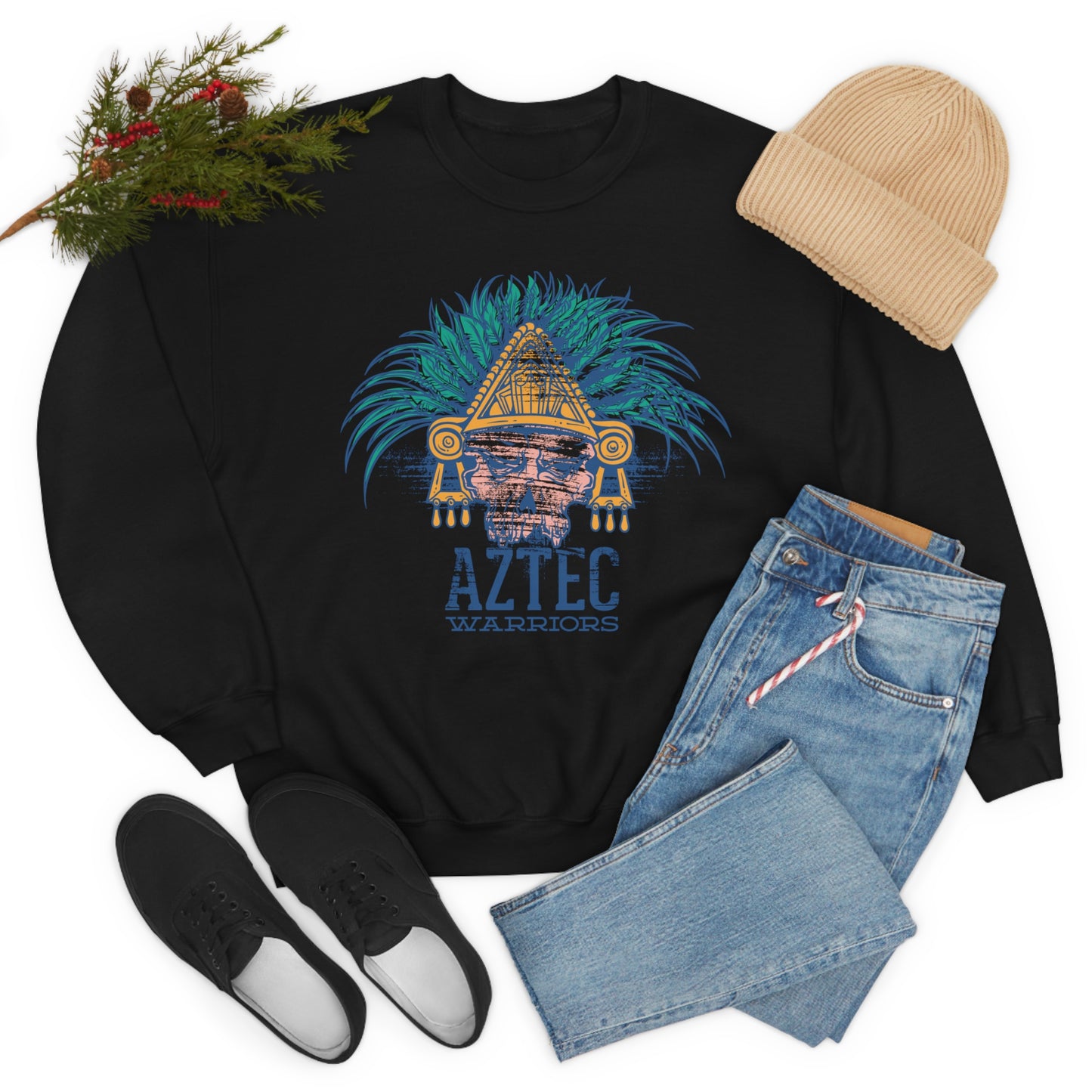 Aztec Warrior Crewneck Sweatshirt