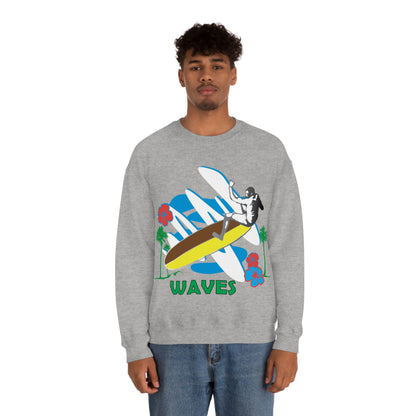 Wave Catching Crewneck Sweatshirt