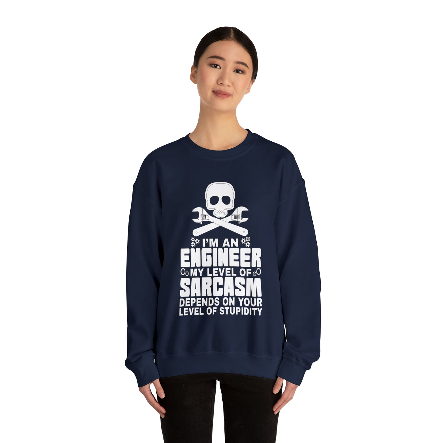 My level of sarcasm depends on you Crewneck Sweatshirt