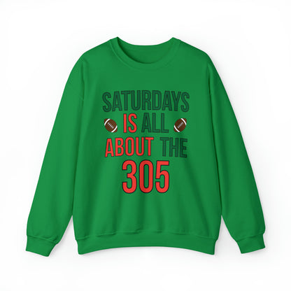 Saturdays is all about the 305 Crewneck Sweatshirt