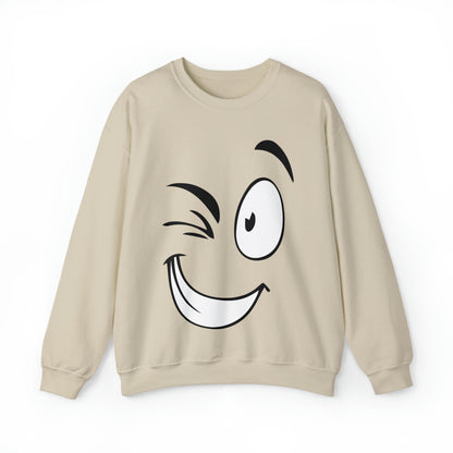 Winked eye face Crewneck Sweatshirt