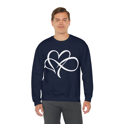 Infinity with heart tee Crewneck Sweatshirt