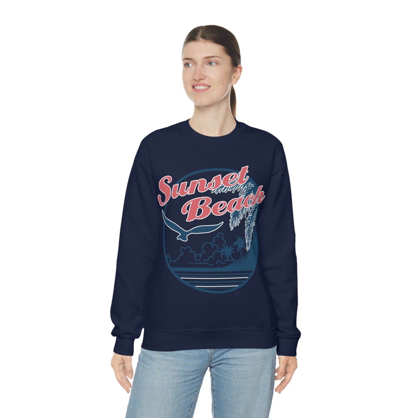 Sunset Beach Crewneck Sweatshirt