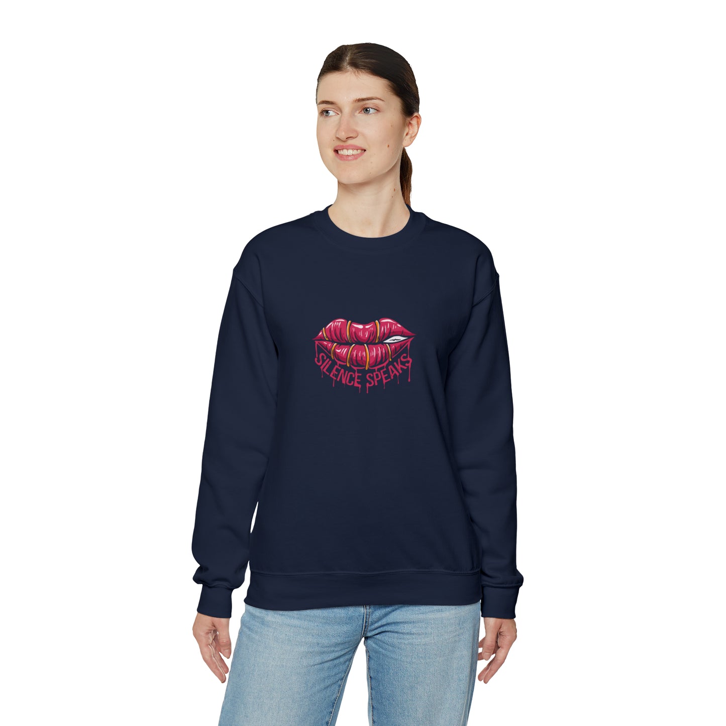 Silence Speaks Crewneck Sweatshirt