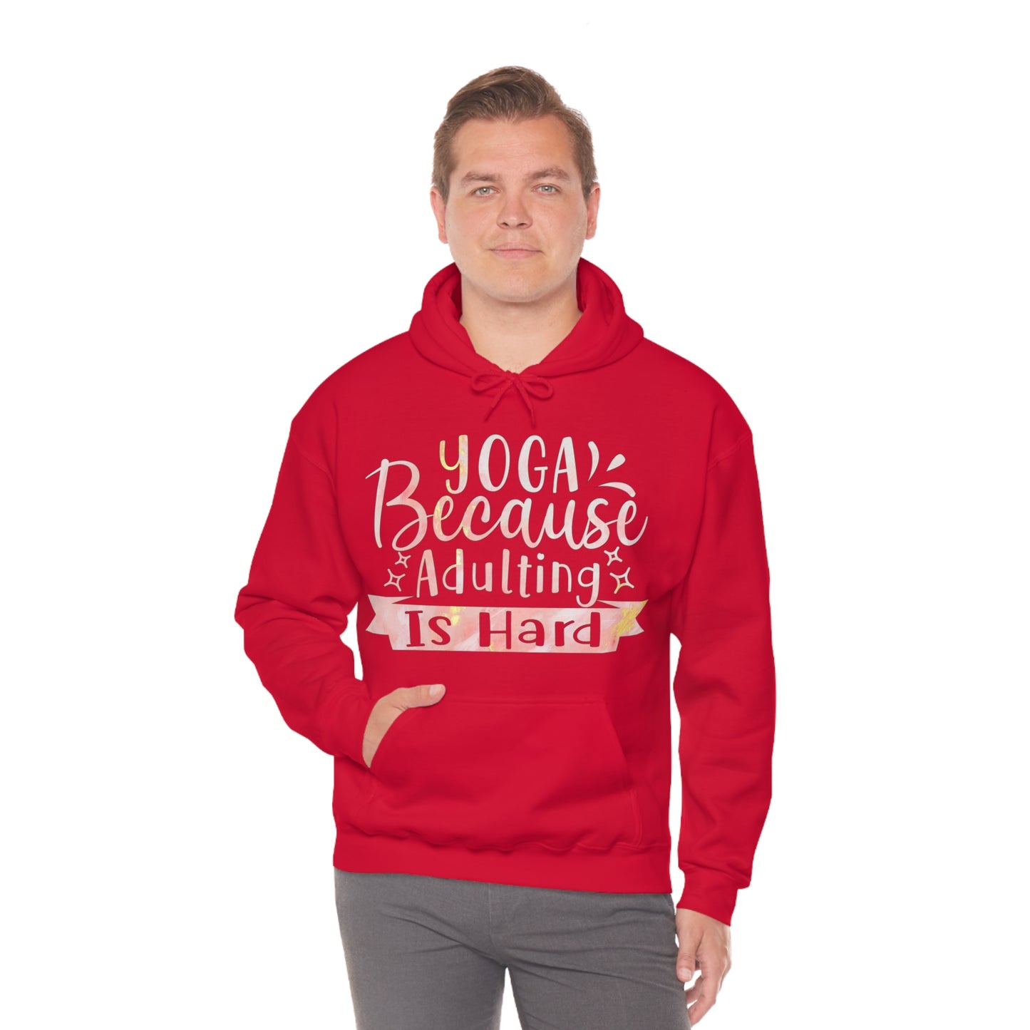 Yoga because adulting is hard Hoodie