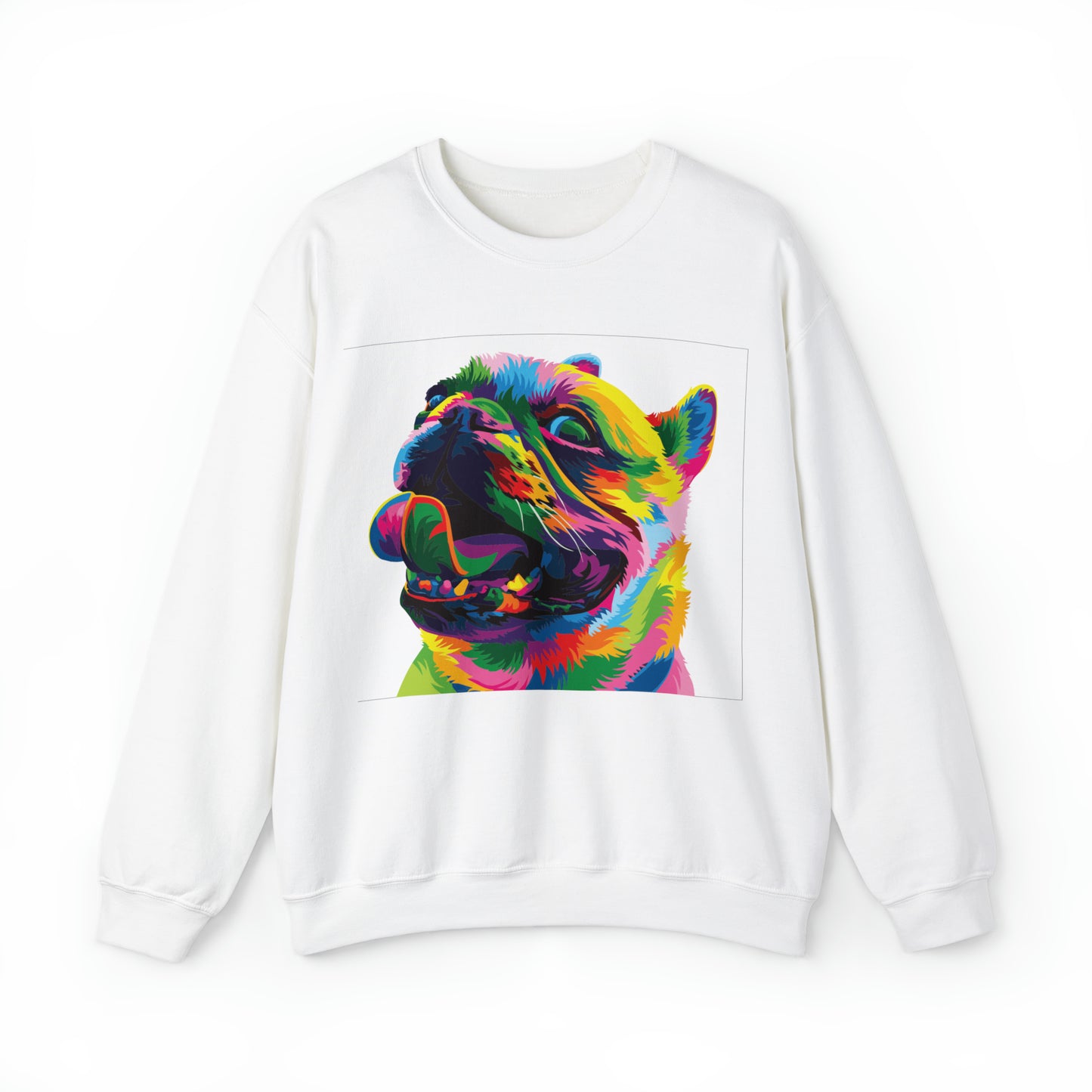 Colorful Dog Crewneck Sweatshirt