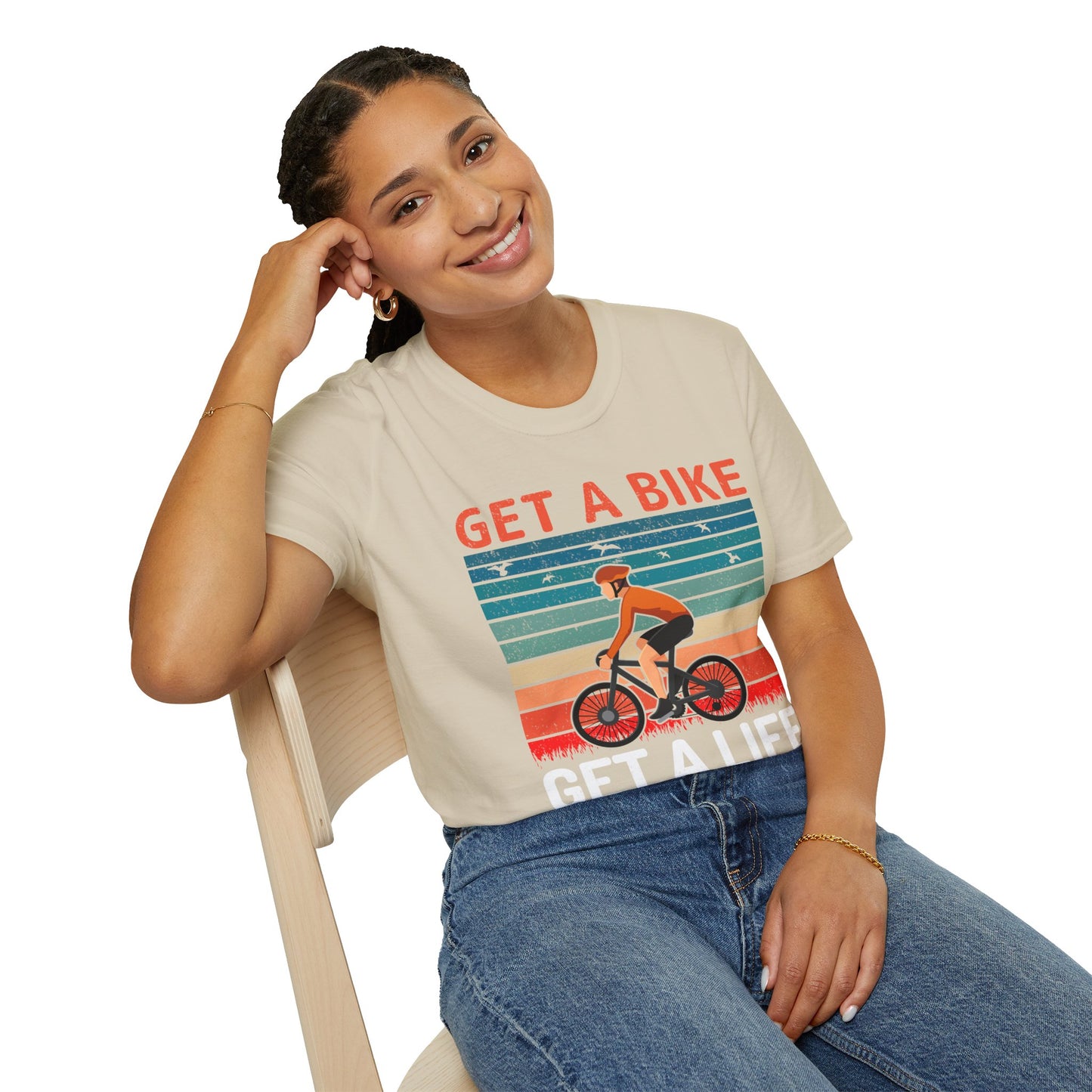 Get a bike and get a life vintage T-Shirt