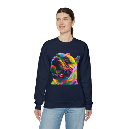 Colorful Dog Crewneck Sweatshirt