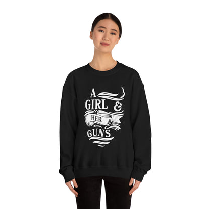 A Girl and Her Guns Crewneck Sweatshirt