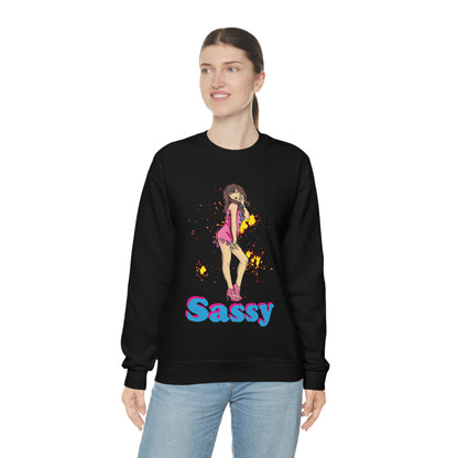 Sassy_girl Crewneck Sweatshirt