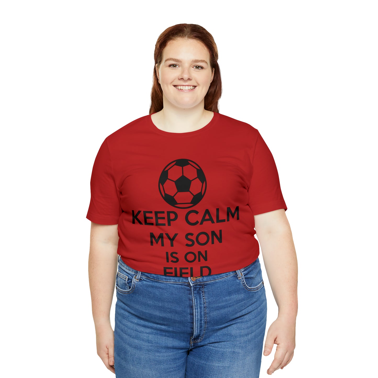 Keep calm my son is on the field T-Shirt