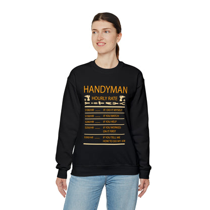 Handyman Hourly Crewneck Sweatshirt