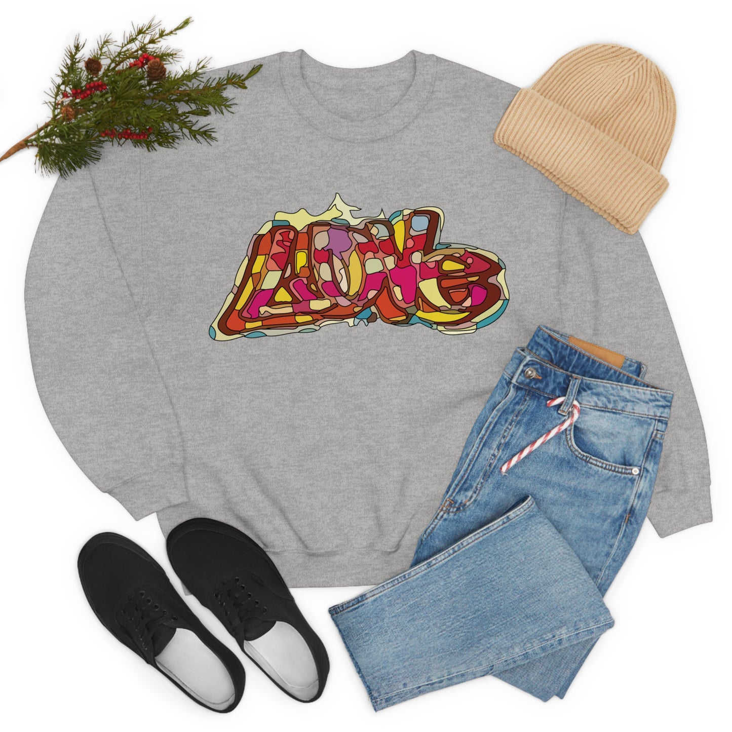 Love in graffiti Crewneck Sweatshirt