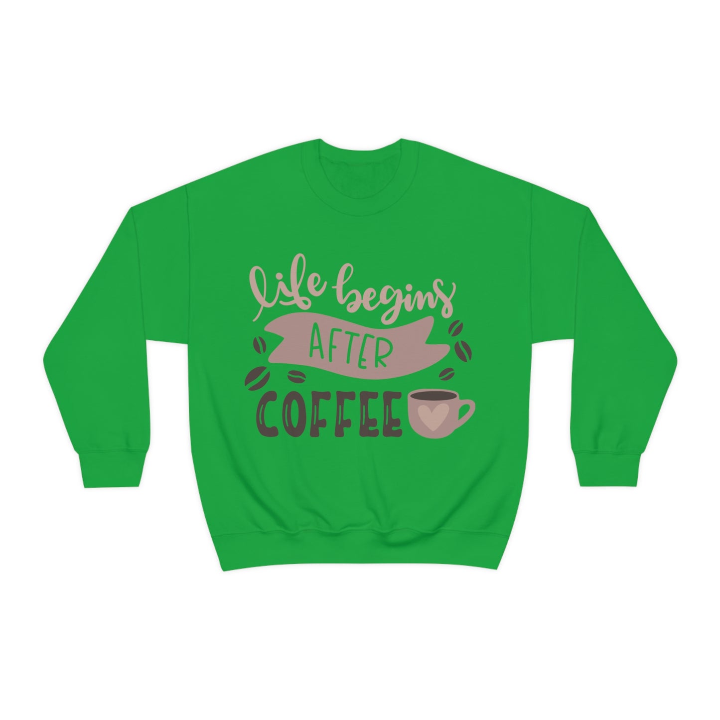 Life_begins_after_coffee Crewneck Sweatshirt