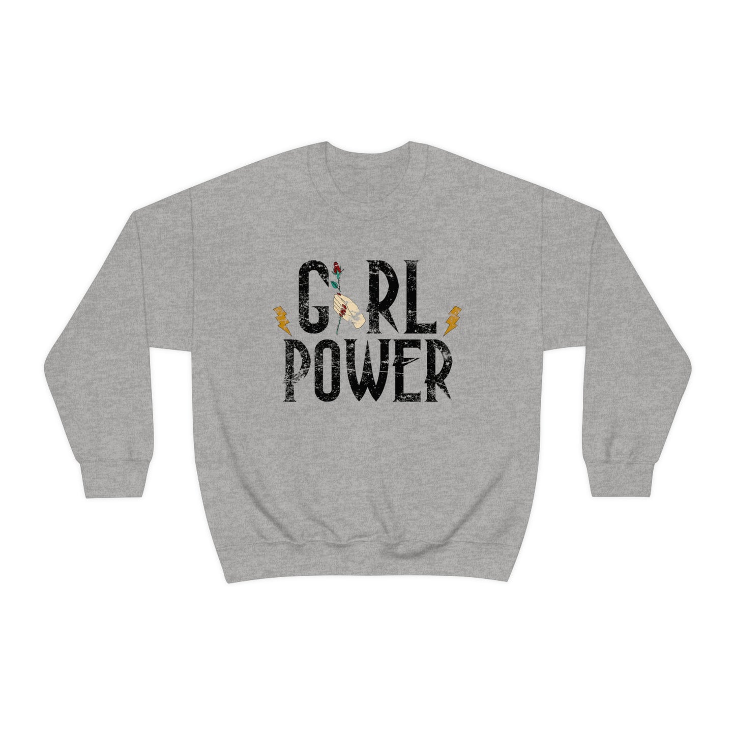 Girl Power Rocks Crewneck Sweatshirt