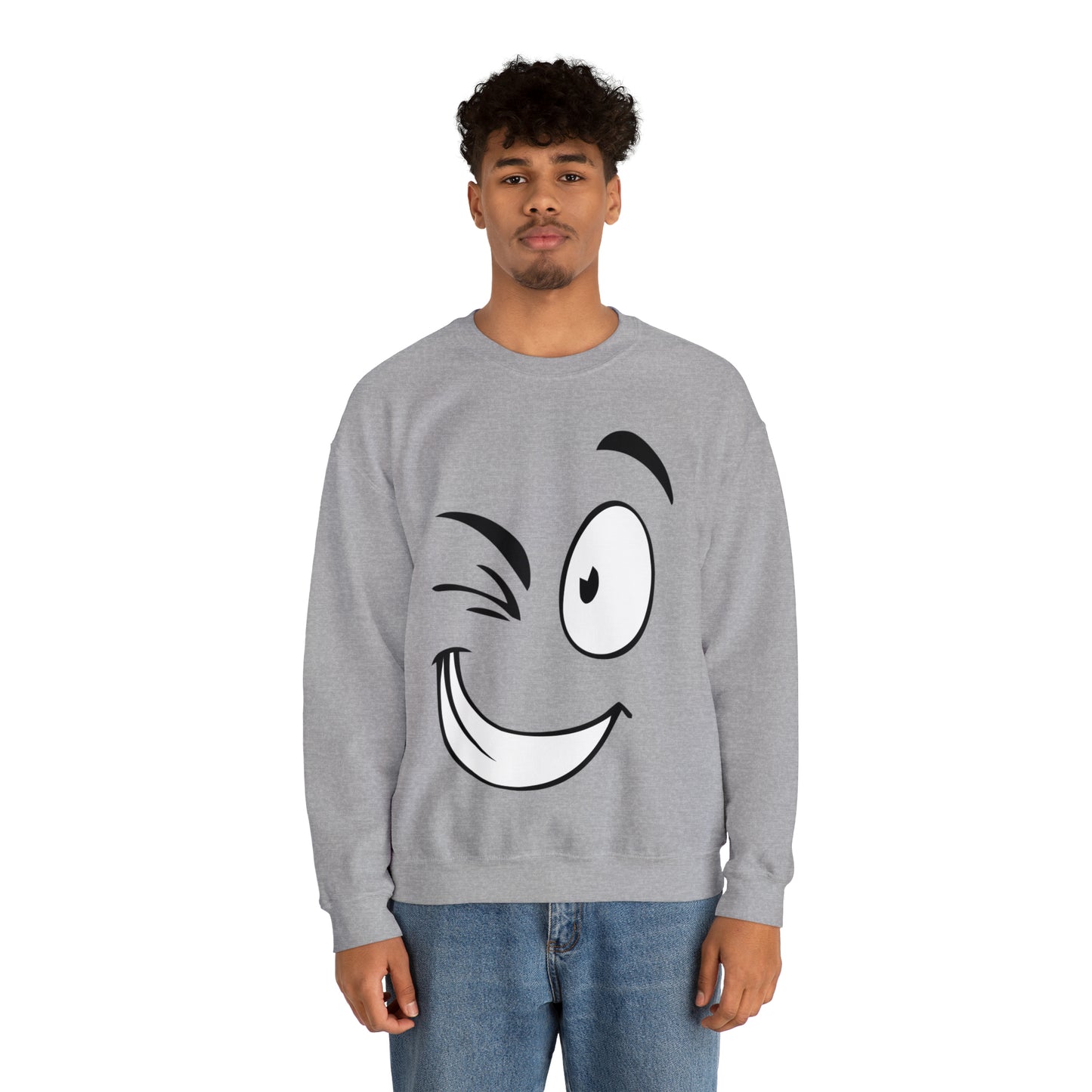 Winked eye face Crewneck Sweatshirt