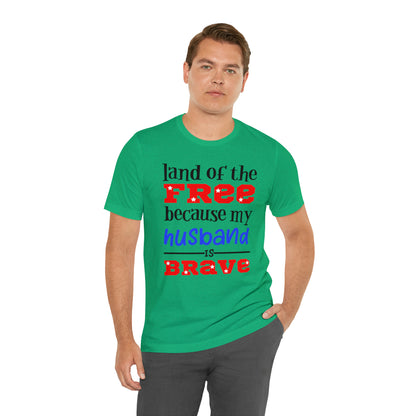 U.S.A the Land of the free Husband T-Shirt