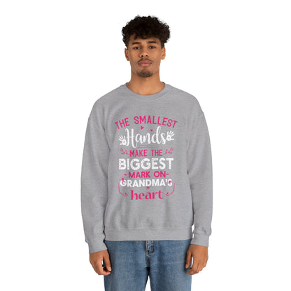 Biggest mark on grandmas heart Crewneck Sweatshirt