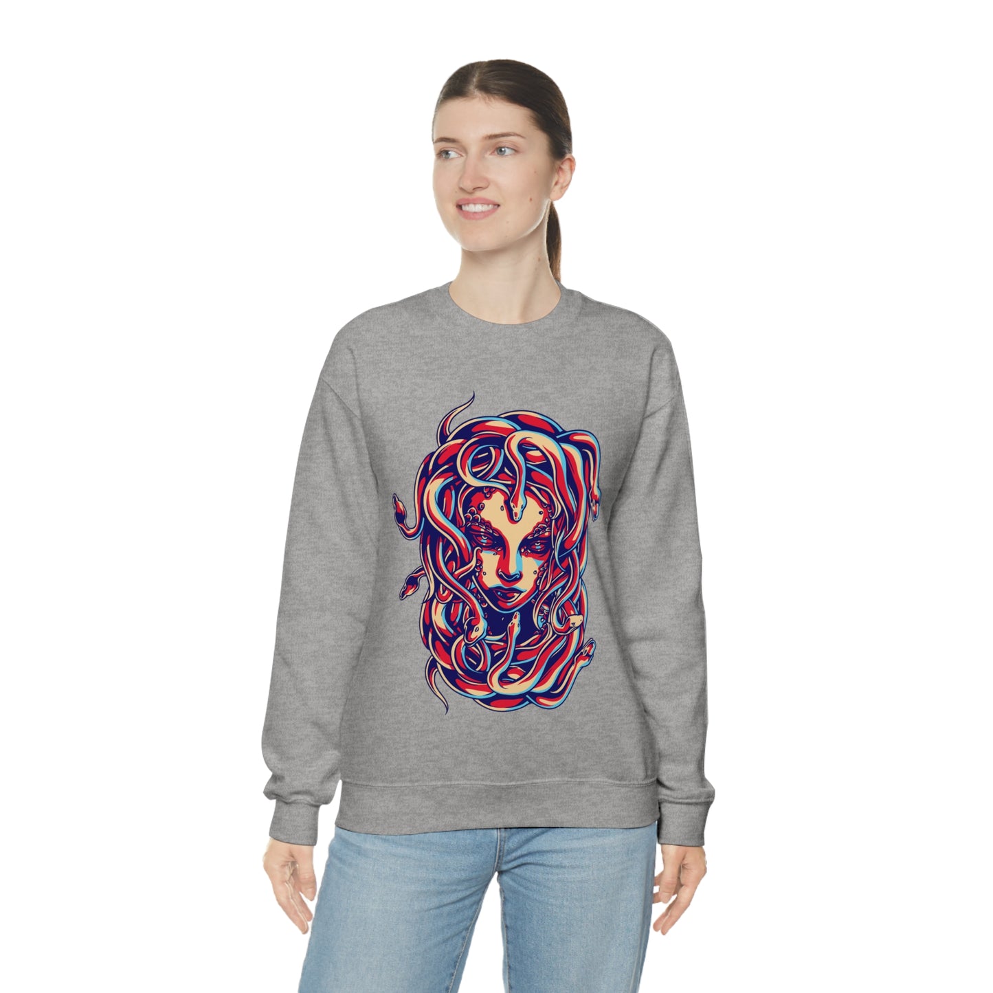 3D Medusa Crewneck Sweatshirt