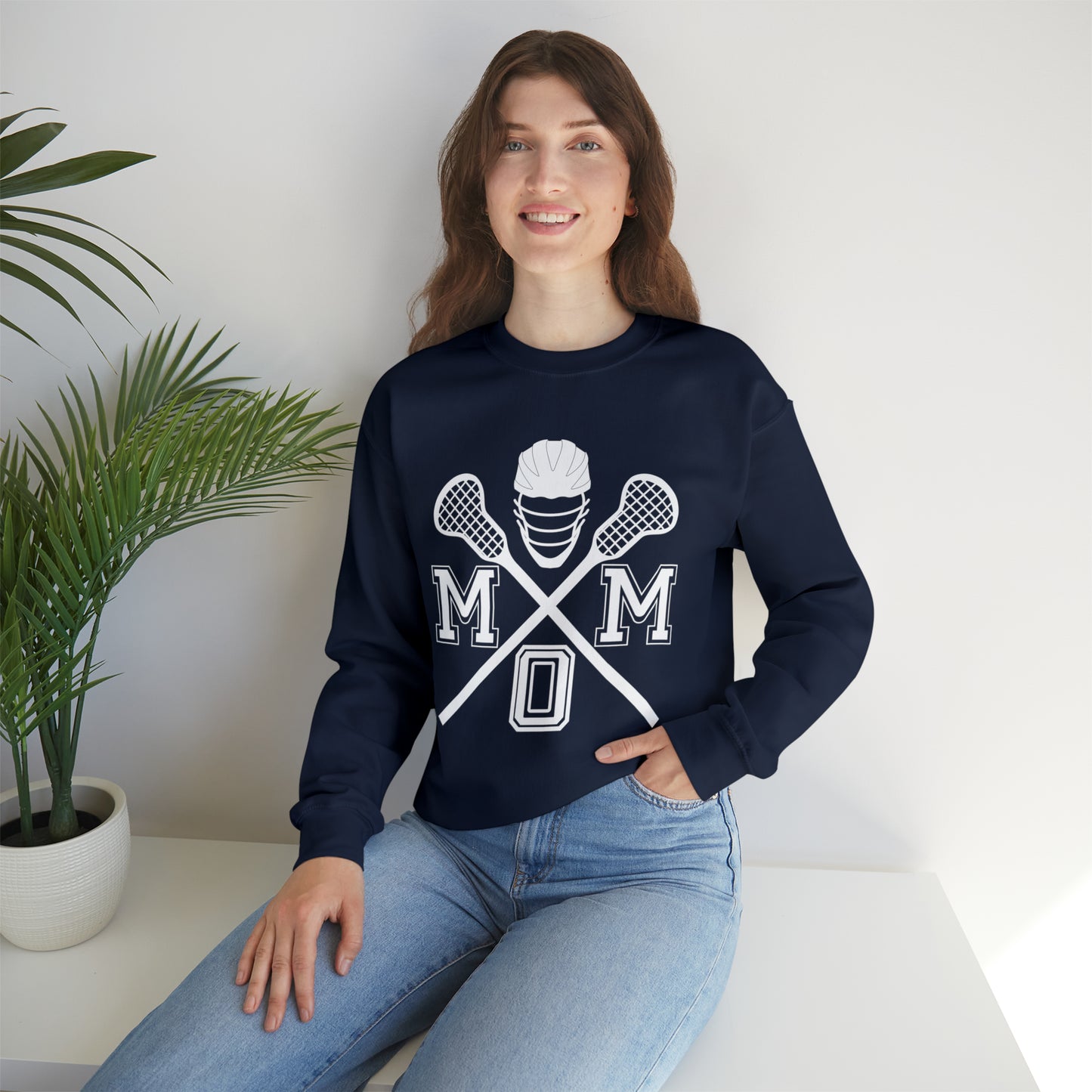 Lacrosse Mom Crewneck Sweatshirt