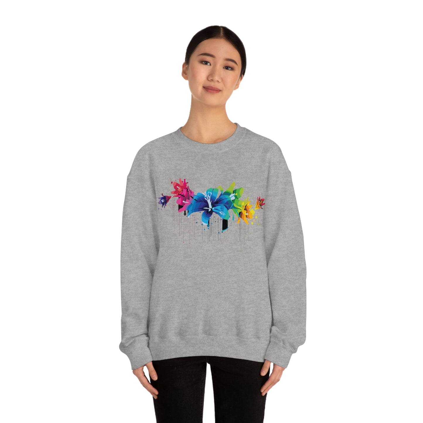 Beautiful colorful flowers Crewneck Sweatshirt