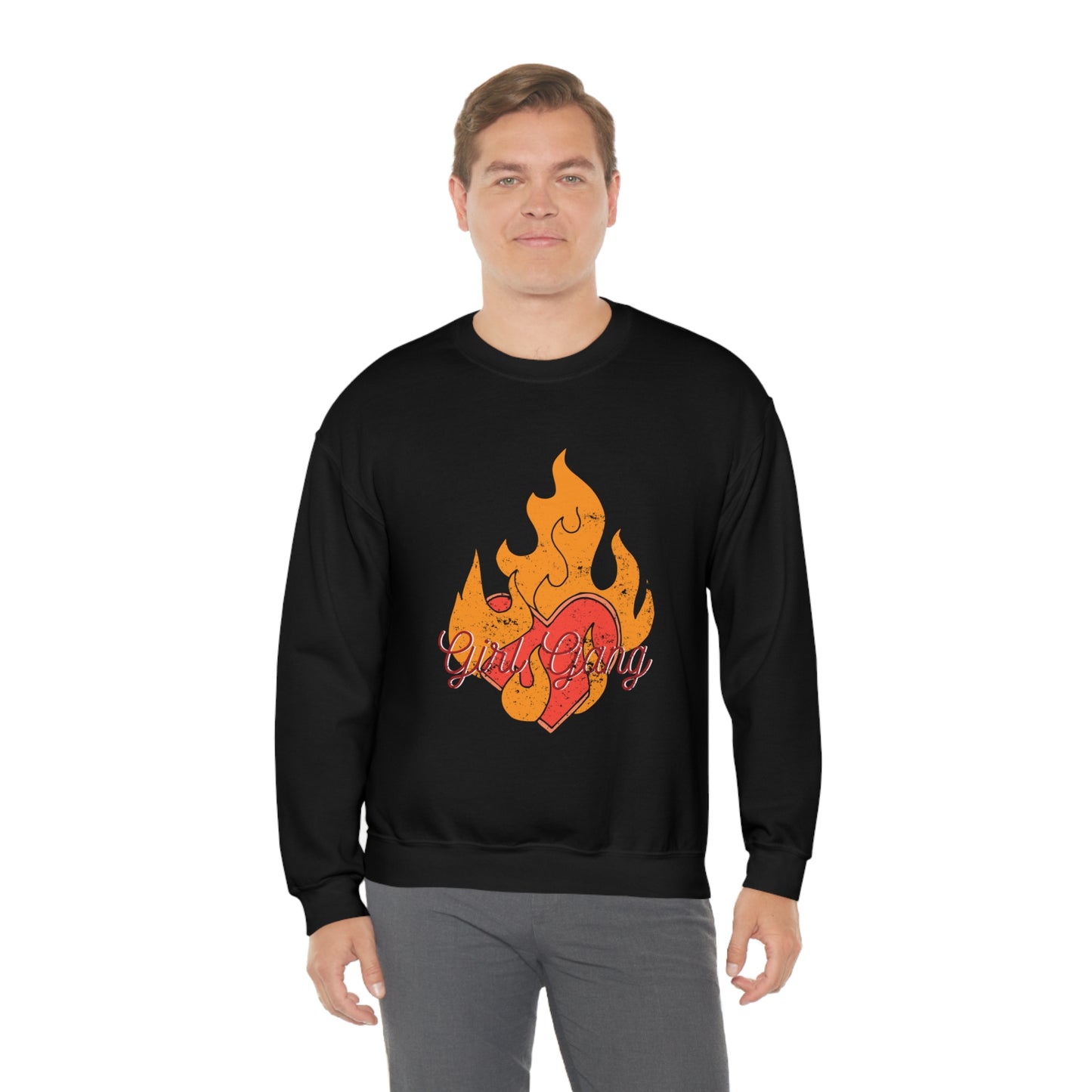 Girl Gang on Fire Crewneck Sweatshirt