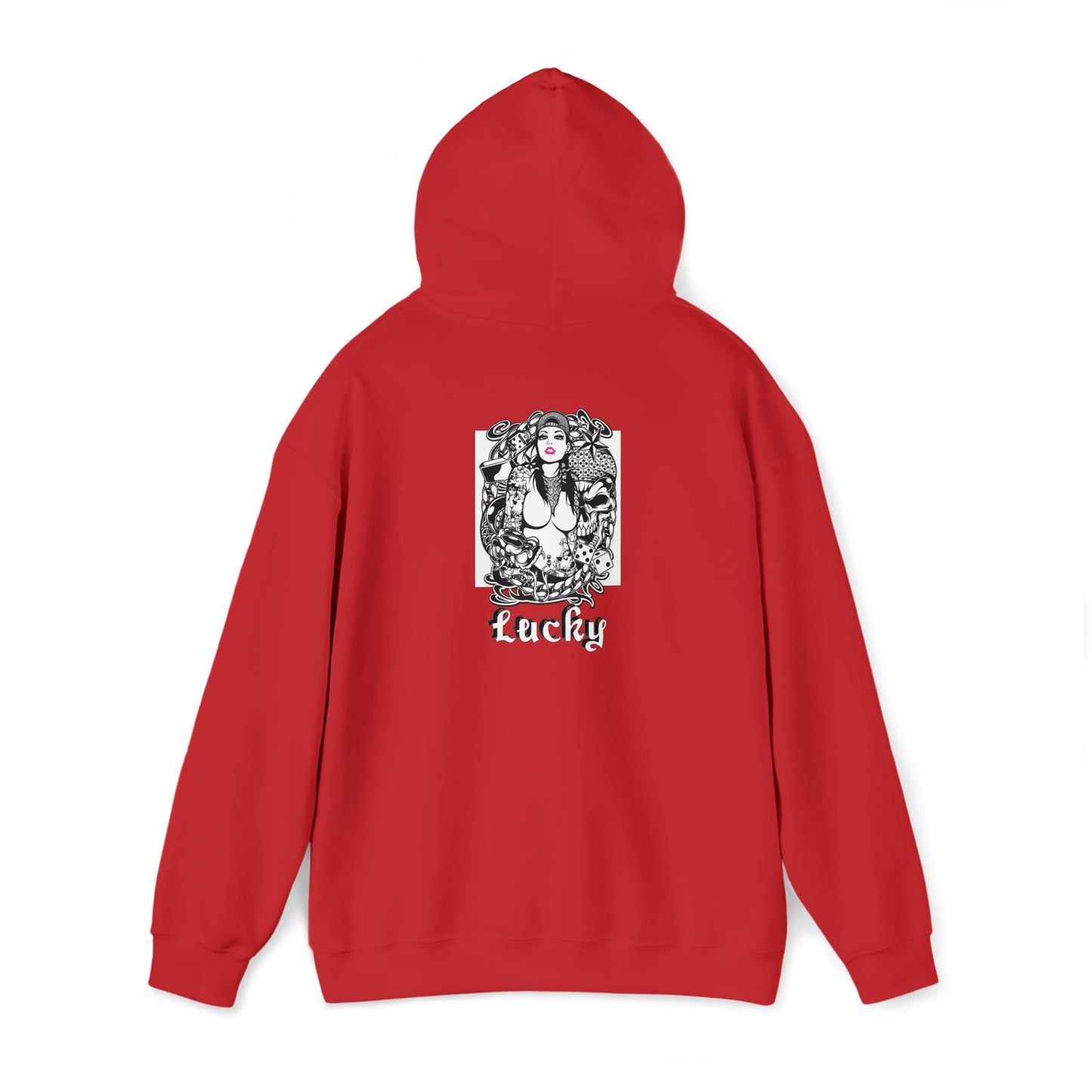 Lucky Front and back Hoodie