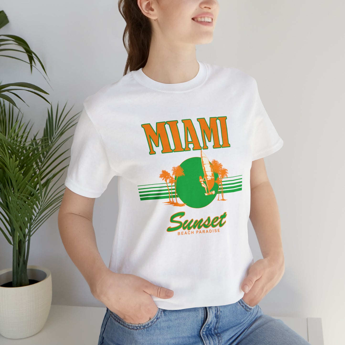 Miami Sunset Beach Paradise T-Shirt