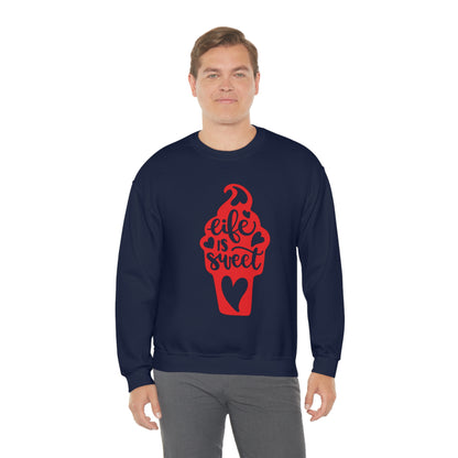 Life_is_sweet Crewneck Sweatshirt