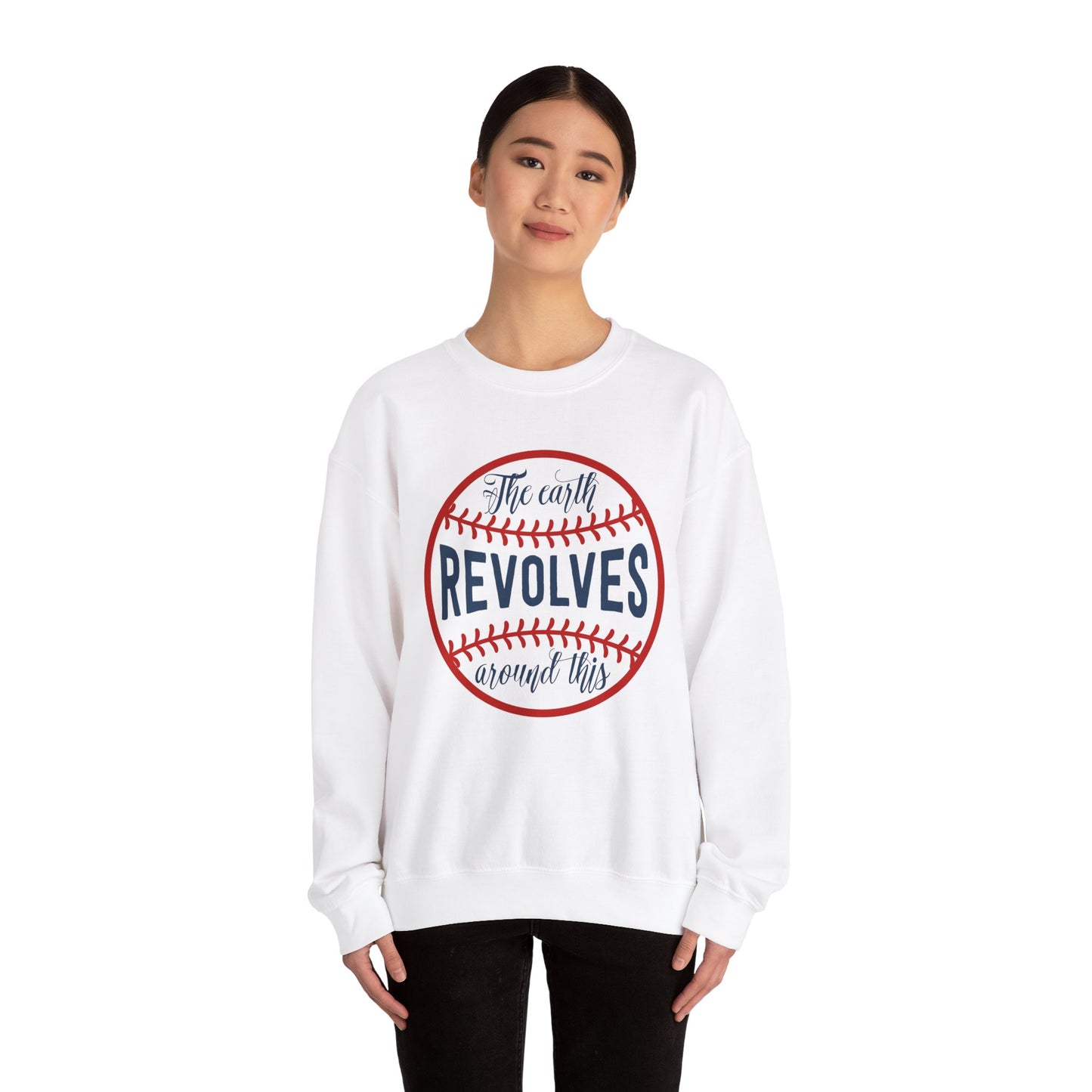 The Earth Revolves Around This Crewneck Sweatshirt