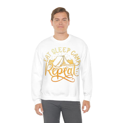 Eat Sleep Camp Repeat Crewneck Sweatshirt