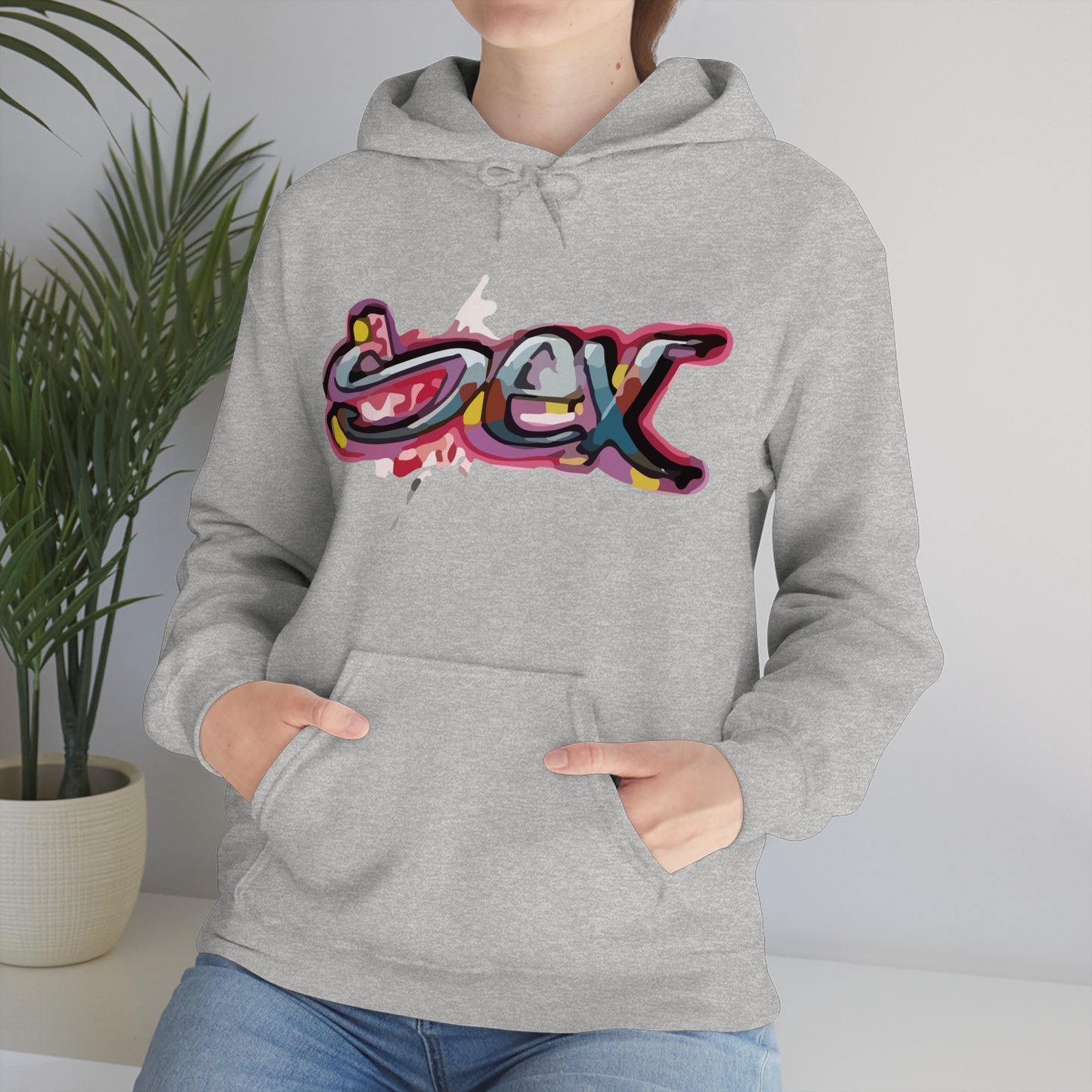 Sex colorful graffiti Hoodie