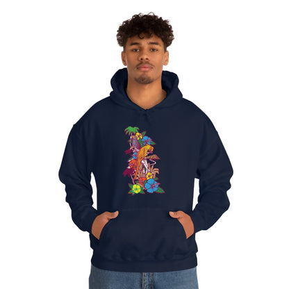 Parrot Jungle Floral Hoodie