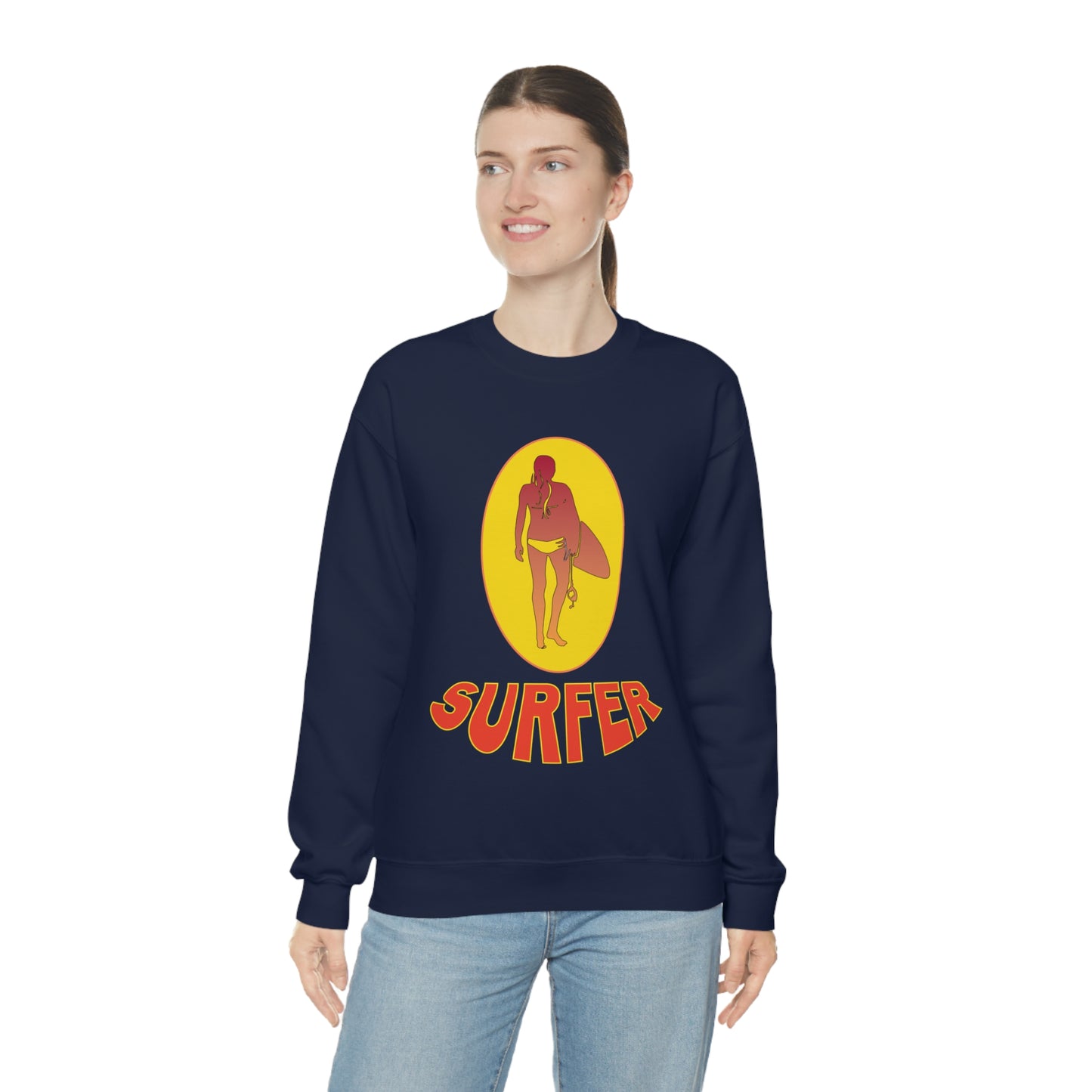 Lady Surfer Crewneck Sweatshirt