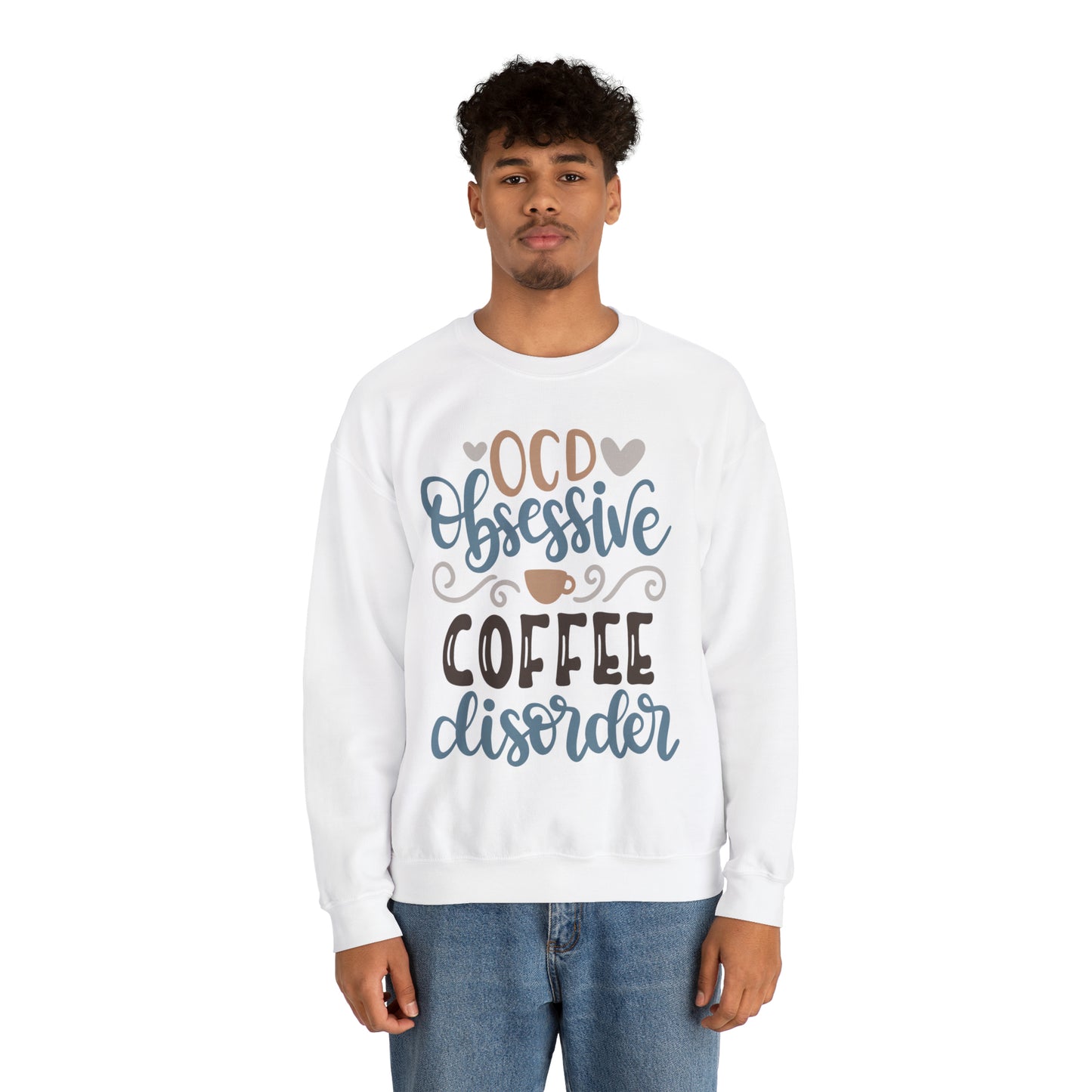 OCD_Obessive_coffee_disorder Crewneck Sweatshirt