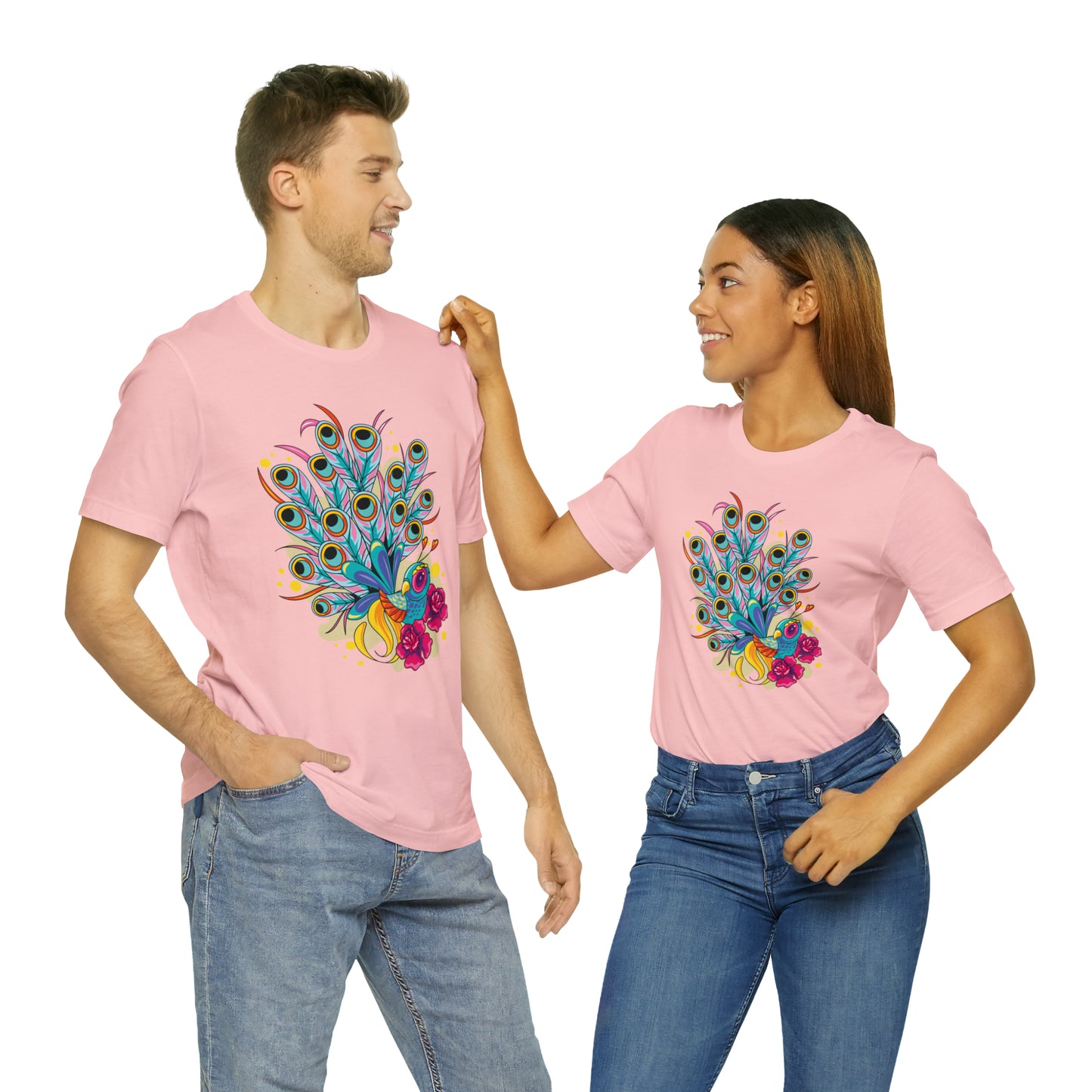 Colorful Peacock T-Shirt